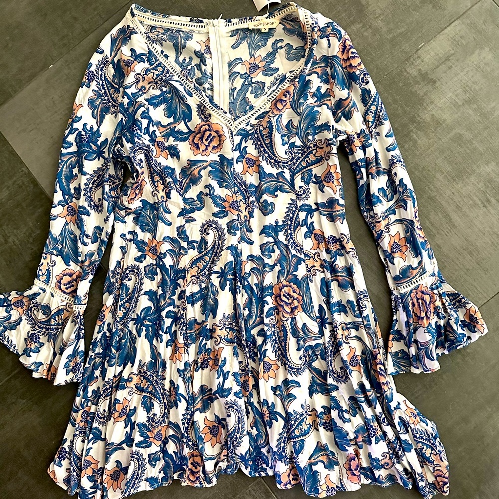 Ordered online, flowered dress, Toopsshop